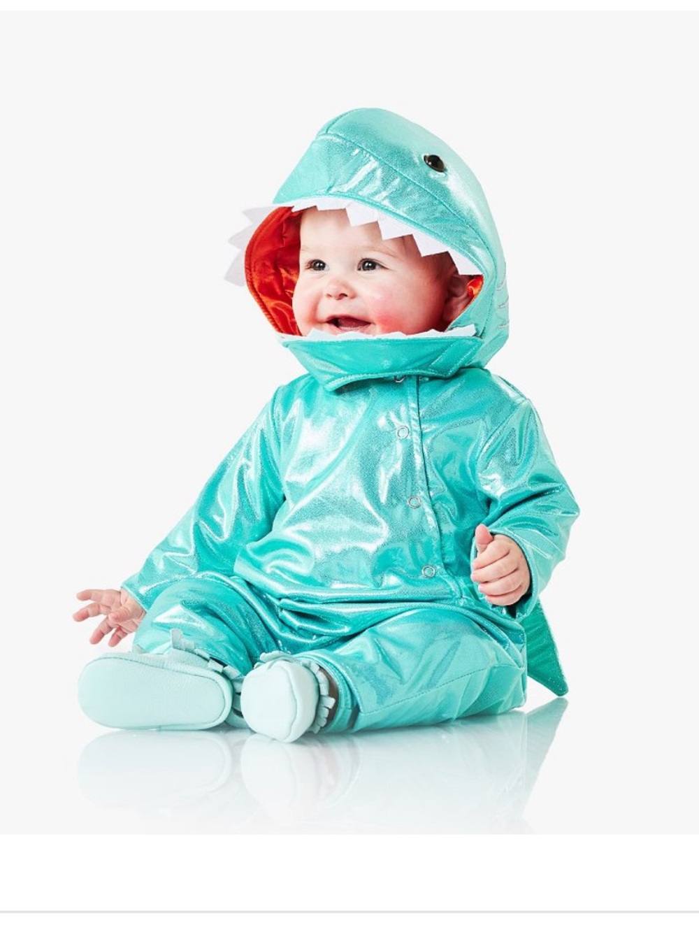Pottery Barn Kids Baby Shark metallic Halloween costume size 12-24 Months